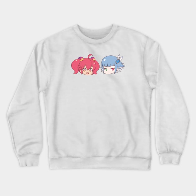 Social Media Girls Crewneck Sweatshirt by mikmix